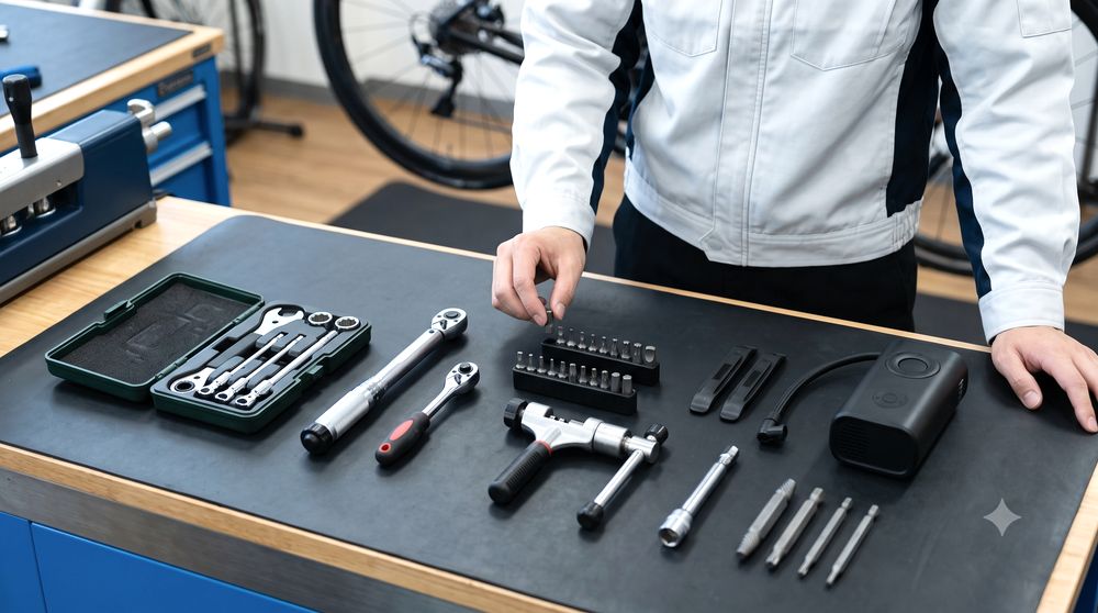 作業時間短縮のための工具準備イメージ