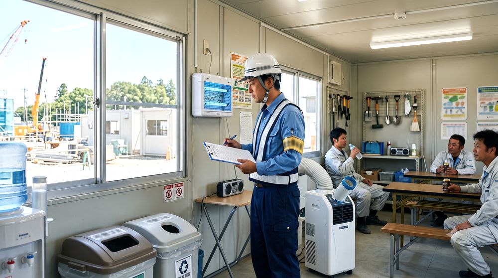 工事現場の詰め所の虫除け対策