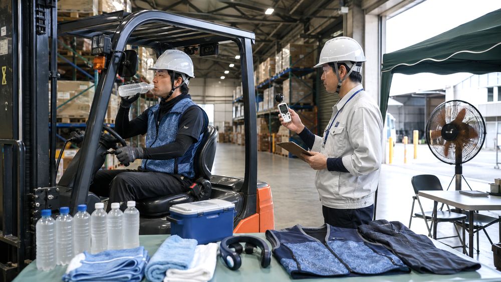 フォークリフトの暑さ対策