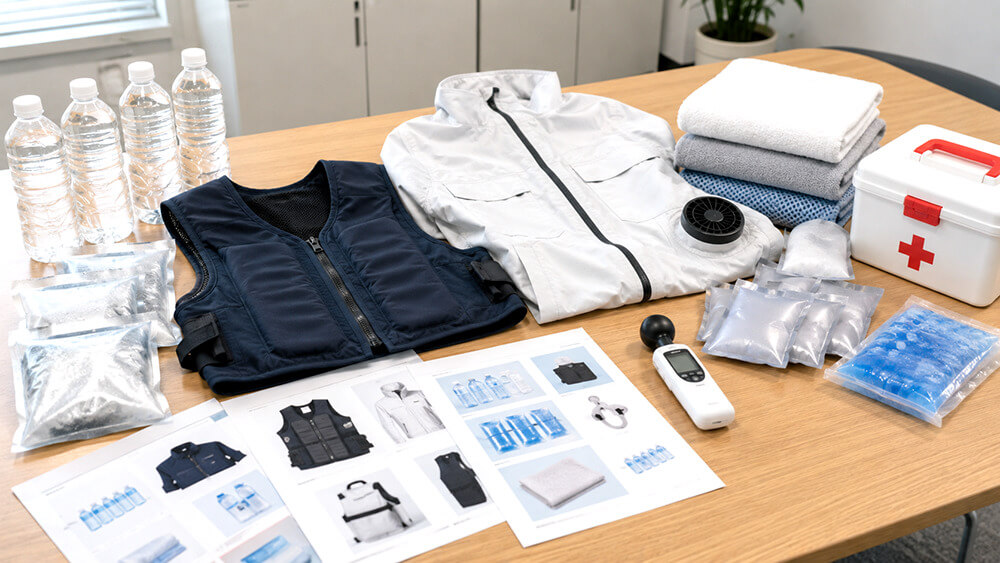 法人向けにまとめられた熱中症対策用品