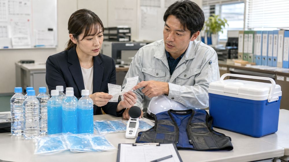 熱中症対策用品の勘定科目早見表と経費処理のチェック項目