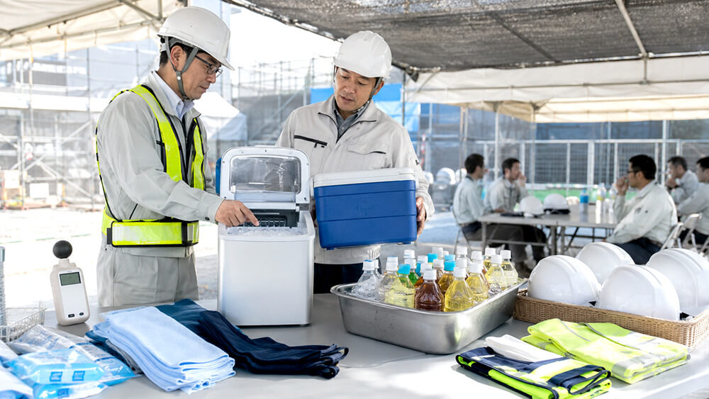 熱中症対策の製氷機