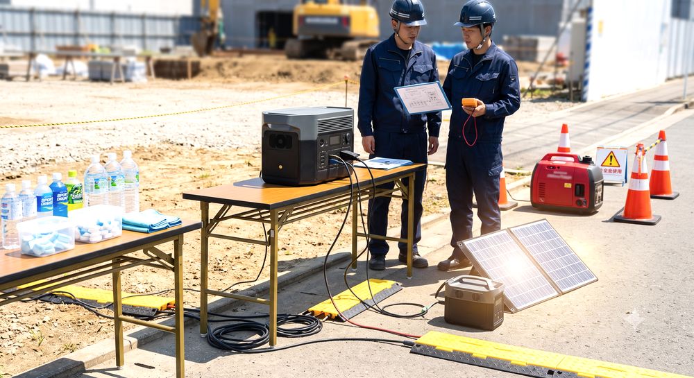 ポータブル電源・発電機・ソーラーパネルの比較イメージ