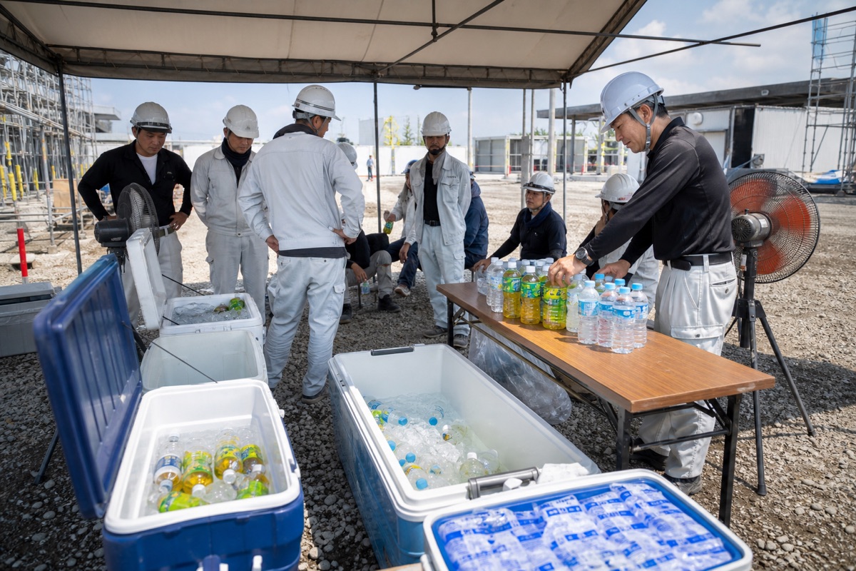 現場の水分補給がぬるいときの対策