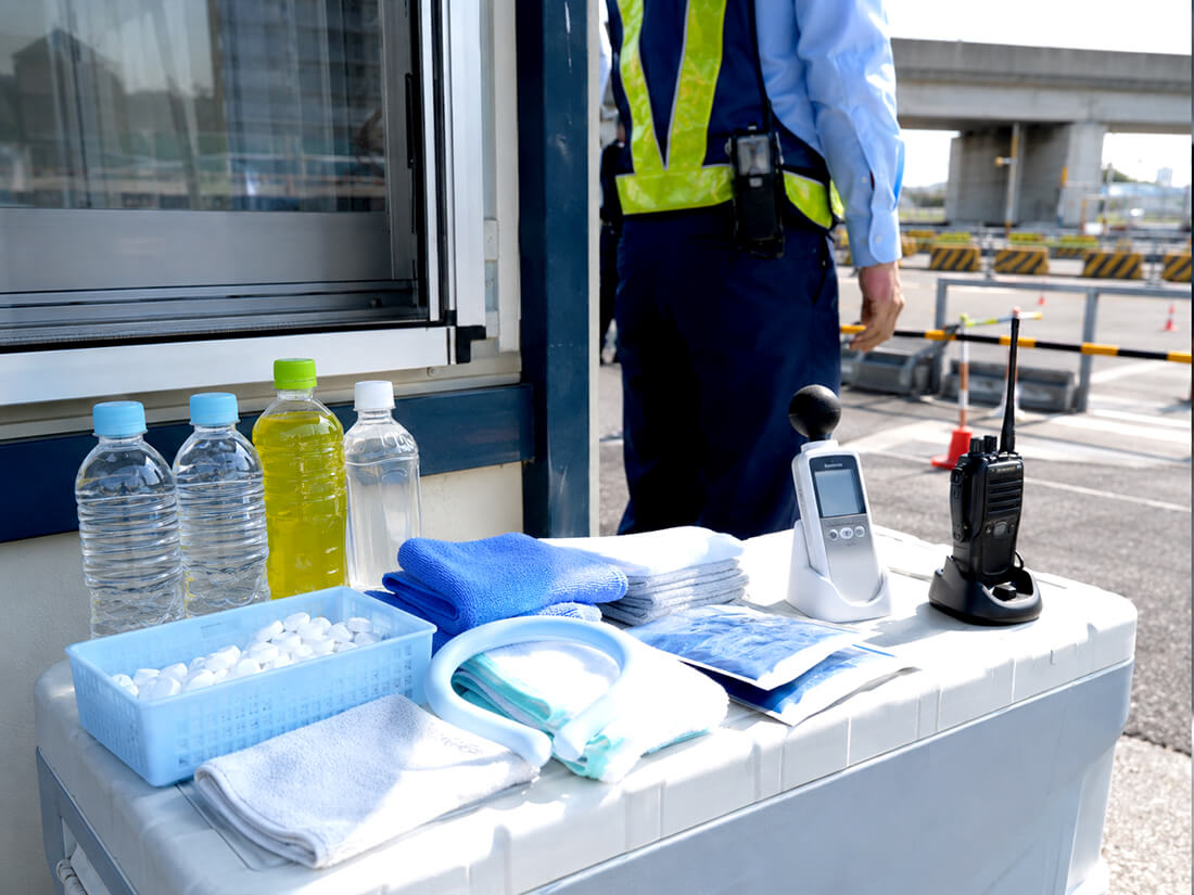 持ち場近くの補給・冷却セット
