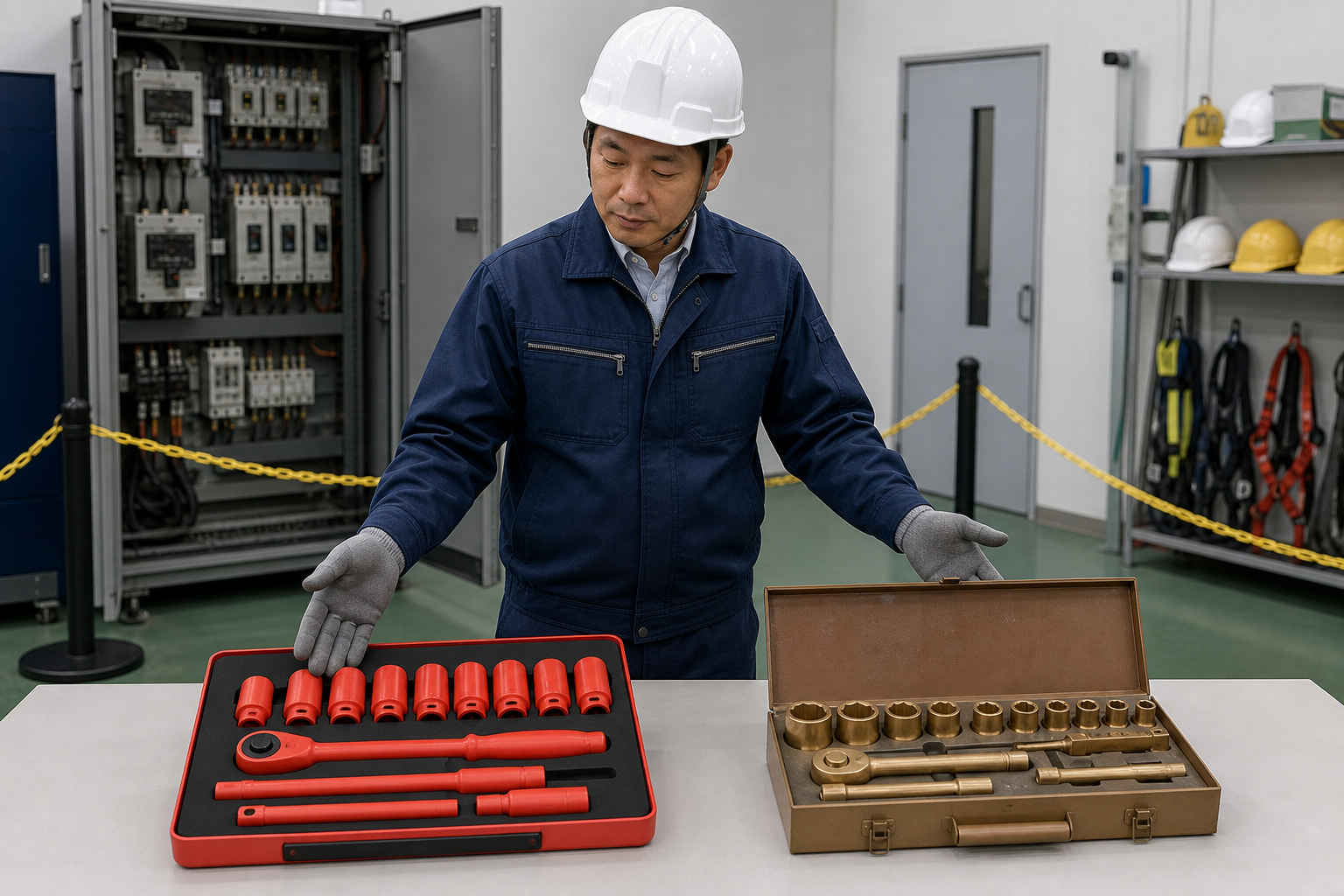 絶縁ソケットと防爆ソケットを特殊環境向けに選定するイメージ