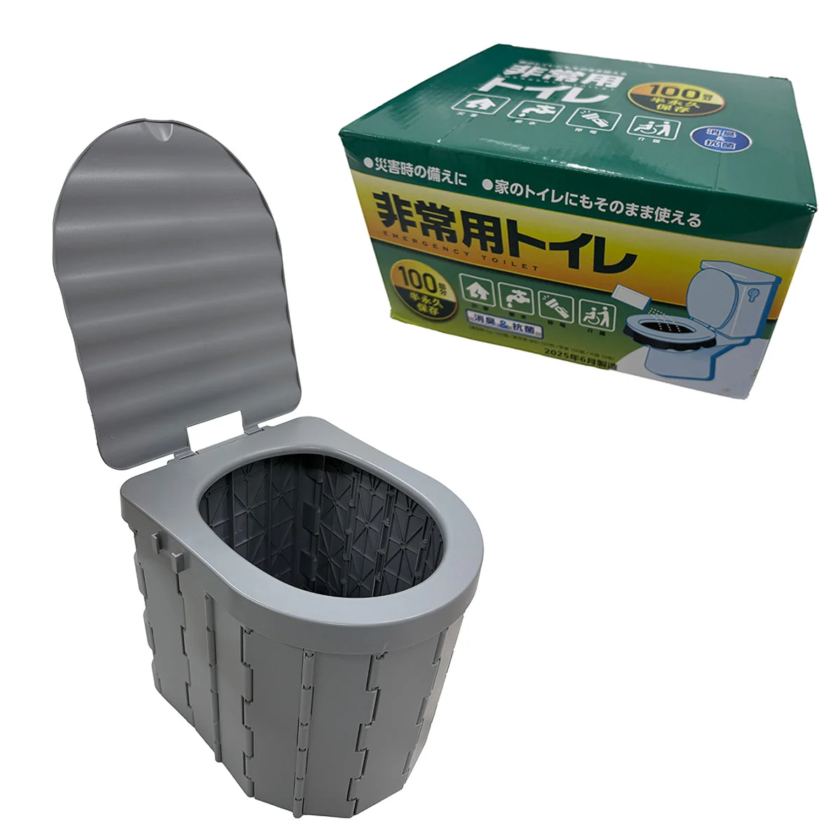 アップドラフト 非常用トイレ 凝固剤5g×100回分 折畳トイレセットの商品画像