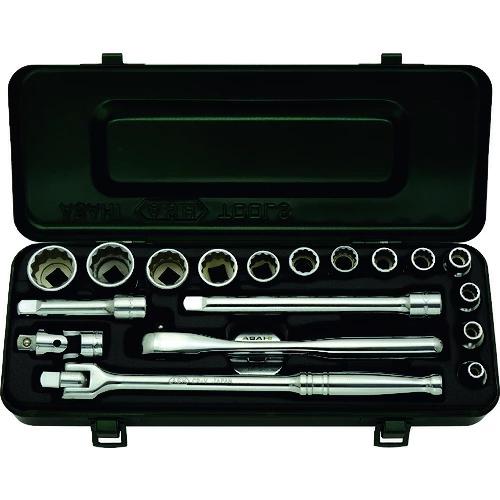 ASH 12角ソケットセット 3/8（9.5）19PCS VO3121の商品画像